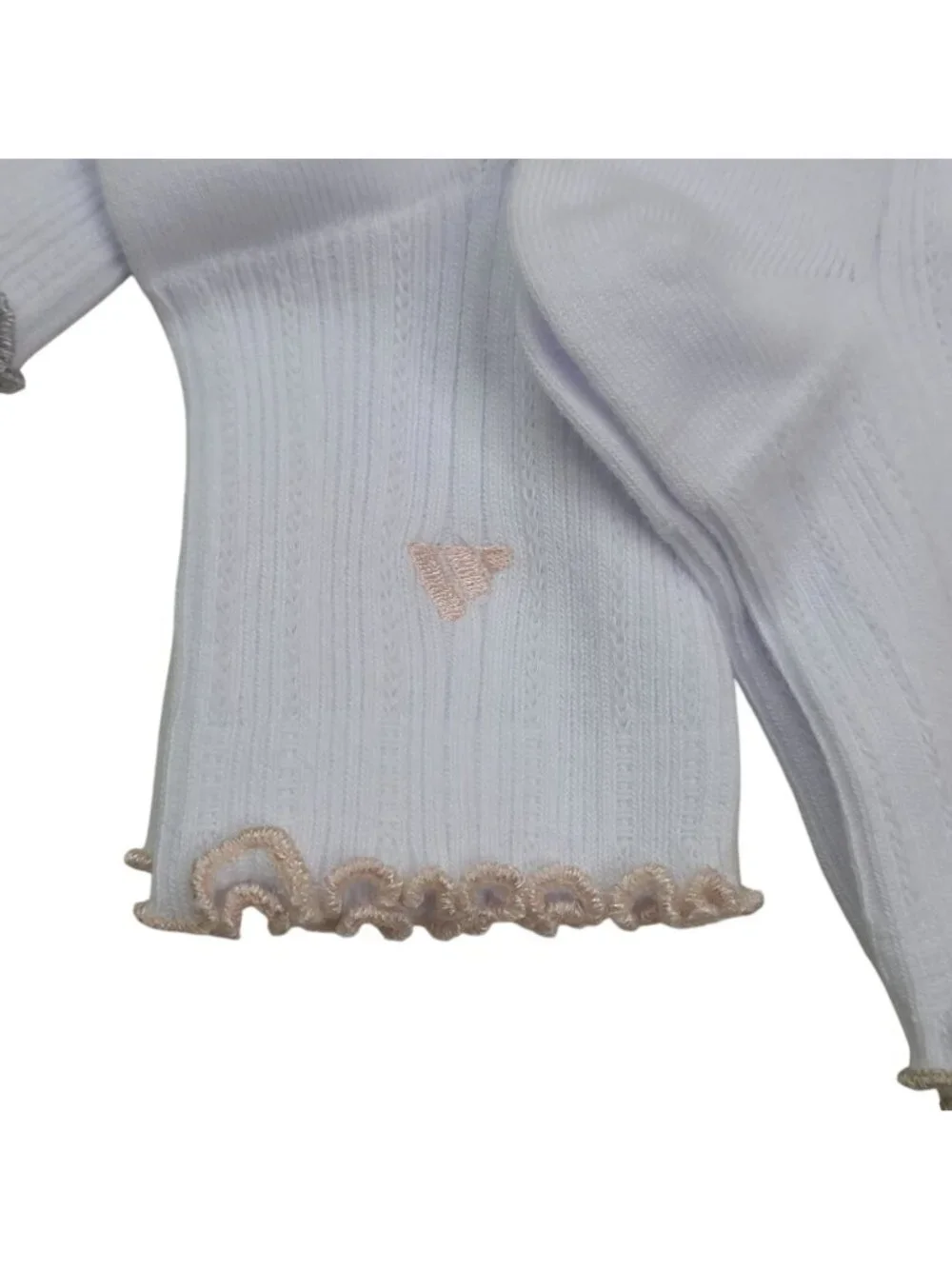 Adidas Womens 3-Pack ClimaCool Superlite Quarter Socks With Ruffle Trim White